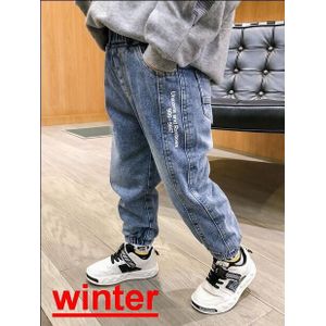 020 Dikke Winter Warm Baby Broek Jongens Meisjes Kinderen Katoenen Broek Kinderen Jeans 2-6Y Kids Plus Fluwelen deni