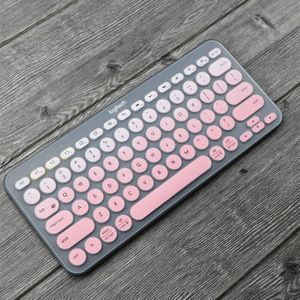 Wireless Keyboard Cover Voor Logitech K380 Draadloze Kleurrijke Ons Zachte Siliconen Film Case Slim Dunne In Koreaanse/Engels