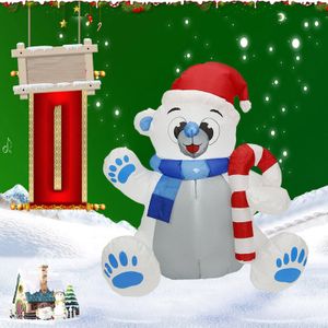 Kerstversiering Met Led Verlichting 1.5M Opblaasbare Sneeuwpop Blow Up Voor Huis Yard Winkelcentra Xmas Party Decor Eu plug