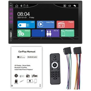 Novel-7 Inch Auto MP5 Speler Bluetooth Car Stereo Receiver Radio Dubbel Din Touch-Screen Auto Stereo Voor apple Carplay Android