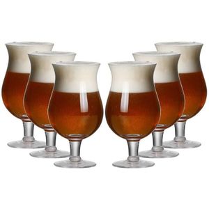 6-pack van loodvrij kristal glas bier mokken kunstmatig geblazen sap cups 60200X