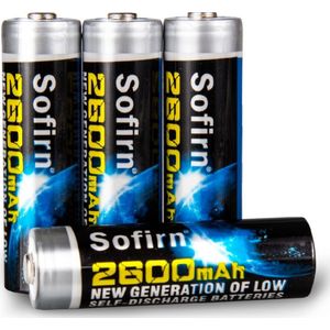 2600 mAh Oplaadbare AA Nimh-batterijen Hoge Capaciteit Vooraf opgeladen Batterijen Met 1000 Cyclus 4 Stks Beschermd Milieuvriendelijke