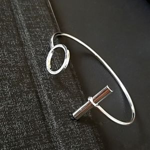 Puur Zilver 925 Bangle Armbanden voor Vrouwen Geometrische Manchet Bangles Polsband Pulseira Femme Mode Sieraden Accessoires