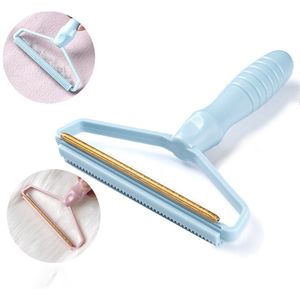 Portable Manual Hair Removal Agent Carpet Wool Coat Clothes Shaver Brush Tool Depilatory Ball Knitting Plush Double-Sided Razor