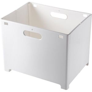 TIMEYARD Wasmand, groot, wasverzamelaar, opbergmand, gevlochten mand voor het opbergen van kussens en dekens in de woonkamer, 65 cm hoog, wit en grijs