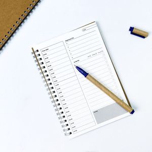 Notebooks Agenda Planner Dagboek Wekelijkse Spiraal Organisator Libretas A5 Note Boeken Maandelijkse Kraftpapier Schema Filofax