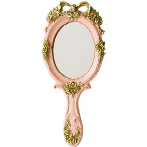 Leuke Creatieve Vintage Hand Spiegels Make-Up Spiegel Handheld Cosmetische Spiegel Met Handvat Voor