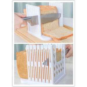 Broodsnijmachine Cutting Guide Gereedschap Plastic Splicing Toast Loaf Cutter Rack Snijden Keuken Accessoires Tool