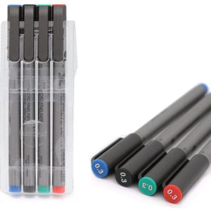 1set Pigment Liner Multifunctionele tekening Marker Pen 0.05 0.1 0.2 0.3 0.5 borstel Verschillende Tip Zwart Fineliner Schetsen Pennen