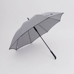 Klassieke Houndstooth Lange Handvat Paraplu Regen Vrouwen Grote Golf Mannen Cadeaus Paraplu 8K Winddicht Semi-Automatische Paraplu Paraguas