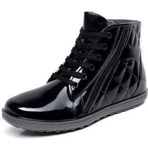 Aleafalling Mode Mannen Regen Laarzen Rubber Lace Up Mannen Enkellaars Waterdichte Casual Comfort Gentlmen Volwassen Boot Schoenen M005