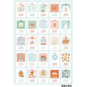 30 Sheets/Set Hello Gingerbread Man Kerst Postcard Diy Cartoon Wenskaarten Boodschap Kaart Kerstmis En Nieuwjaar