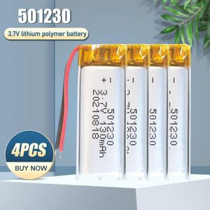 501230 051230 3.7V 130Mah Lithium Polymer Oplaadbare Batterij Voor MP3 MP4 Gps Voice Recorder Bluetooth Headset Smart Horloge