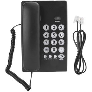 KX-T504 Draagbare Familie Business Kantoor Vaste Vaste Flash Functie Telefoon Abs Zwart Telefono