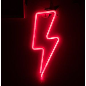 Lightning Bolt Led Neon Teken Flash Neon Light Opknoping Wandlamp Room Decor Licht Muur Decor Voor Thuis Bruiloft decoraties