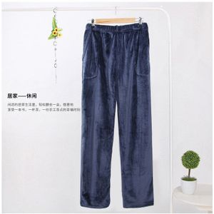 Dikker Herfst Winter Warm Mannen Slapen Bodems Casual Elastische Taille Fluwelen Broek Kasjmier Thuis Broek Lounge Wear 122994WKA