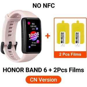 Huawei Honor Band 6 Smart Polsband 1.47 ""Full Screen Amoled Kleur Touchscreen SpO2 Zwemmen Hartslag Slaap Dutje stress