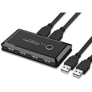 Ingelon KVM Switch 3.0 USB selector 2.0 2 Poort Stuks Delen 4 Apparaten voor Toetsenbord Muis Scanner Printer Switcher Box freeship