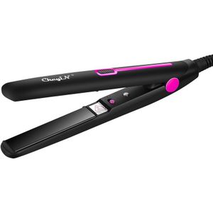 Rechttrekken Hair Curler 2 In 1 Mini Keramische Straightening Gegolfd Curling Styling Tools Haarkrulspelden Elektrische Curling