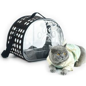 Opvouwbare Cat Bagpack Outdoor Travel Transparante Bag Pet Carrier Voor Huisdieren Levert Ademend Kat Reistas Ruimte Rugzak