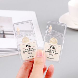 1 X Eenvoudige Clear Correctie Tape Kawaii Materiaal Escolar Koreaanse Briefpapier Kantoor Schoolspullen Papelaria 6M