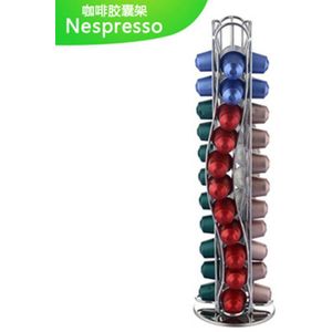 Rvs 44 Cups Nespresso Capsules Pods Houder Opslag Stand Rack Lades Koffie Capsules Planken Organisatie