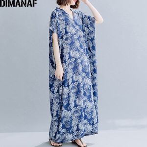 Dimanaf Zomer Plus Size Jurk Vrouwen Kleding Vintage Elegante Dame Vestidos Zonnejurk Dot Print Losse Maxi Lange Jurk Rood 5XL 6XL