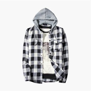 Winter Preppy Stijl Katoen Plaid Casual Shirt Mannelijke Mode Herfst Lange Mouw Tops Streetwear Koreaanse Japanse Shirts Mannen