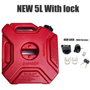 5L Liter 2 Kleur Jerry Kan Zwart Brandstoftank Kan Auto Motorcycle Spare Benzine Olie Tank Backup Jerrycan Brandstof-kannen Bus Voor Bmw