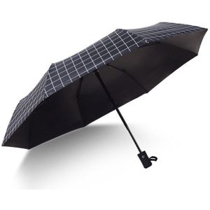 Unisex Plaid Paraplu Vouwen Vrouwen Paraplu Regent Nylon Pongee Zonnige Regenachtige Outdoor Automatische Paraplu Regenachtige Levert Aa