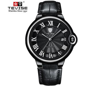 Tevise Automatische Mechanische Mannen Horloge Stainlesss Staal Mannelijke Klok Top Luxe Mannen Polshorloge