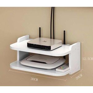 Punch-Gratis Router Wifi Woonkamer Socket Set-Top Box Rack Rack Router Opbergdoos Muur Opknoping Decoratieve partitie Slaapkamer