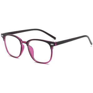 Elbru Vintage Semi-Randloze Ultralight Bril Frame Clear Lens Vlakte Brillen Vierkante Kleurrijke Optische Brillen Voor Mannen Vrouwen