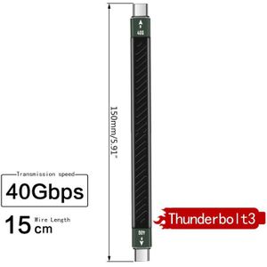 Pd 60W Thunderbolt 3 Kabel Certified 40Gbps Type C Naar C Usb Snelle Usb C Voor Macbook Pro quick Charge Data Kabel Met Emark Chip