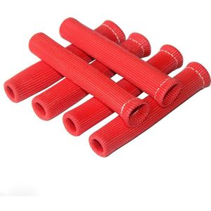 8 STUKS Zwart Rood 1200 ° Bougiekabel Laarzen Hitteschild Protector Mouw SBC BBC 350 454