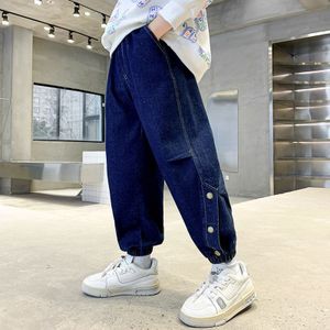 Jonge Jongens Casual Jeans 2022 Lente Herfst Denim Broek Mode Kinderen Losse Broek Peuter Jongens Kleding 4-14 Jaar Oud