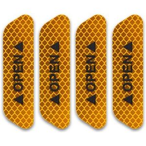 Auto-Styling Open Autodeur Stickers Waarschuwing Mark Reflecterende Tape Teken Veiligheid Reflecterende Strip Licht Reflectoren Auto Accessoires