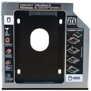 Dm Hdd Caddy DW95S 9.5Mm Aluminium Optibay Sata 3.0 Harde Schijf Box Behuizing Dvd Adapter 2.5 Ssd 2tb Voor Laptop CD-ROM