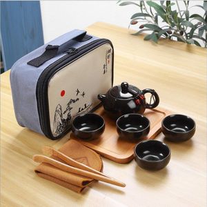 Thee Sets Kung Fu Keramiek Thee Set 1 Pot 4 Kopjes Thee Potten Elegante Gaiwan Mooi En thee Pot Ketel