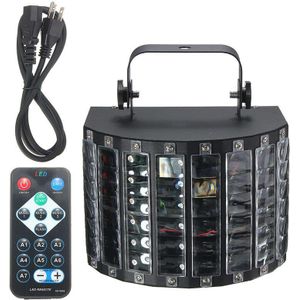 AC90-240V 30W DMX512 RGBW LED Light Auto/Sound Control/DX512 9 Kleur DJ Disco Lamp + Remote AMERIKAANSE Plug