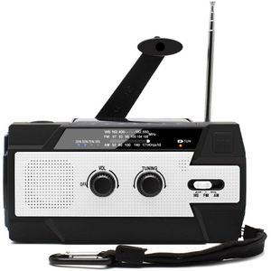 4000Mah Solar Radio Outdoor Draagbare Nood Radio Heldere Camping Licht Mobiele Externe Batterij Solar Powerbnak