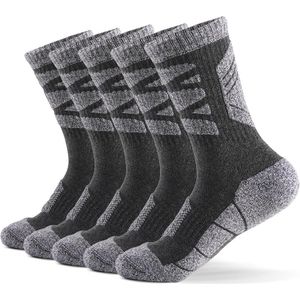 Lixada Mannen Sport Sokken Professionele Ski Sokken Dikke Gebreide Winter Athletic Sokken Fitness Ademend Snelle Droge Sokken 5Pairs