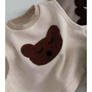 Baby Plus Fluwelen Vest Dikker Baby Warm Vest Jongens Leuke Dier Vest Voor Baby Meisje Warm Vest Mouwloze Kids Tops