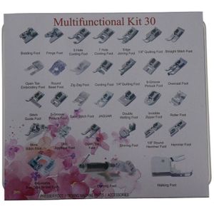 32 42 52pcs Tool Sets Binnenlandse Naaimachine Vlechten Blind Stitch Stopvoet Presser Voet Voeten Kit Set Voor Brother singer Janome