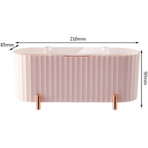 Desktop Cosmetica Opbergdoos Stofdicht Make Organizer Voor Wattenschijfjes Swabs Schoonheid Ei Houder Badkamer Sieraden Organizer