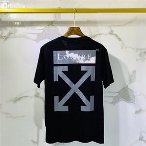 Mens Tshirt Mannen Vrouwen Wit T-shirt Korte Mouwen Offwhite Jongen Londen Mannen Breuk Uit De Brief Afdrukken Tee 565