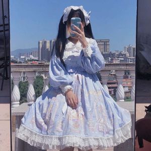 Gothic Lolita Jurk Harajuku Street Cross Cosplay Vrouwelijke Jurk Japanse Zachte Zus Stijl Ster Tule Jurk Leuke Girl2020