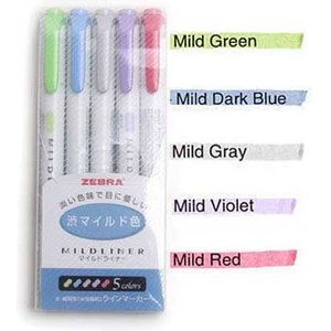 Japanse Zebra Milde Liner Double Headed Fluorescerende Pen Set Creatieve Markeerstiften Tekening Markeerstift Schoolbenodigdheden 5/25 Stks/partij