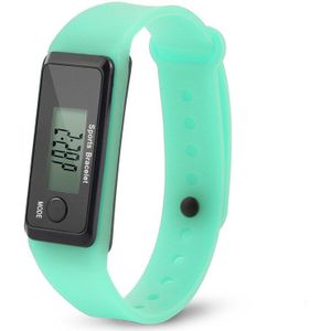 Digitale Lcd Silicone Wrist Band Stappenteller Run Stap Volwassen Sport Fitness Multifunctionele Walking Calorie Counte Afstand Teller * E