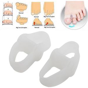 2 Stks/paar Siliconen Comfortabele Teen Bretels 5-Gaten Hallux Valgus Stijltang Orthodontische Voet Teen Braces Voor Voetverzorging